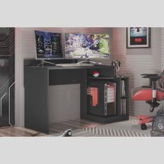 Mesa Gamer Preto Fosco Liso Albatroz Play