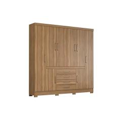 Guarda Roupa 8 Portas e 4 Gavetas New Realce Amêndola Touch - Demóbile
