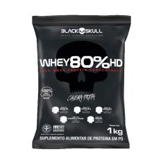 Whey Protein Concentrado 80% HD - Caveira Preta Whey 80% HD - Cookies