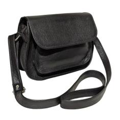 Bolsa Feminina Espaçosa Com Tampa Alça Ombro Couro Legitimo Pratica Mo