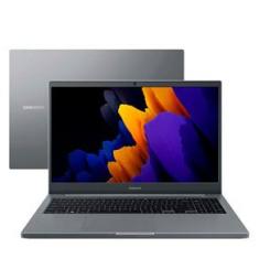 Notebook Samsung Intel® CoreT i7-1165G7, 8GB, 256GB SSD, Tela de 15,6&quot;, Cinza- NP550XDA-KS1BR