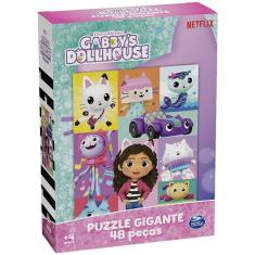 QUEBRA-CABEÇA Gigante 48 Peças GABBY´S Dollhouse GROW