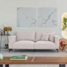 sofá na caixa ubbe linho cru 170 cm