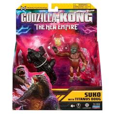 Boneco Suko com Titanus Doug 15 CM Godzilla VS KONG SUNNY 3554