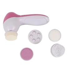 Massageador Facial 5 Em 1 Limpeza Pele Esfoliante Portátil (ROSA)