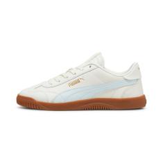 PUMA Tênis feminino Club 5v5, Quente branco-dewdrop puma dourado, 38