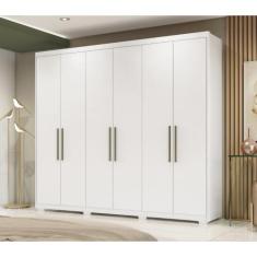 Guarda Roupa Casal 6 Portas 3 Gavetas Sumatra Demobile - Demóbile, Bra