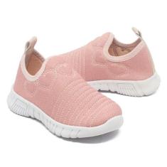 Tenis Calce Facil Feminino Menina Casual - Anabe Calçados, Nude, 21