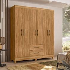 Guarda Roupa Casal 6 Portas 2 Gavetas 153x182cm Panamá Moval Freijó
