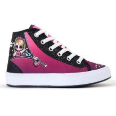 Tênis Casual Infantil Feminino Boneca Botinha Glitter Escolar - NIPPO'