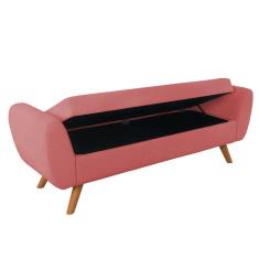 Recamier Bau Italia 1,60m Suede Rose - Inova Decor