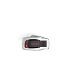 Pendrive SanDisk Cruzer Blade 128GB Preto/Vermelho USB 2.0