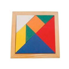 Brinquedos Educativos Jogo Tangram 20x20cm 7 Peças - SONHO DE CRIANÇA