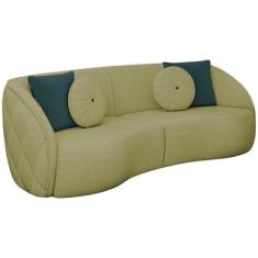 Sofa 3 Lugares 240 Cm Passion Linho Tce 1027 Moll Tce 1027 - MOLUFAN E