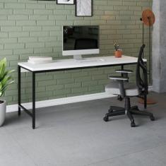 Escrivaninha Mesa Escritório 180cm Estilo Industrial Diretor Active Ye