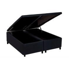 Cama Box Baú Universal CRC material sintético Black 186x198x35 - A Cos