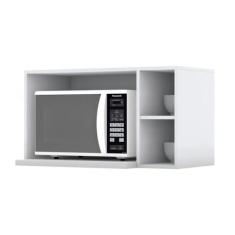 Armário de Cozinha Modulado Essência para Micro-ondas 80cm Branco - He