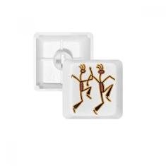 Kit de atualização para jogos com teclado mecânico PBT com figura dançante do Egito