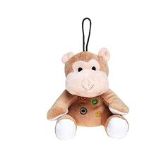 Brinquedo Pelúcia Macaco com Bolinha, Marrom, Nº3, HomePet