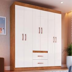 Guarda Roupa Solteiro 6 Portas 2 Gavetas Montevideu Doripel