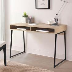 Escrivaninha Industrial Concept Cabecasa Madeiramadeira Acácia/Preto
