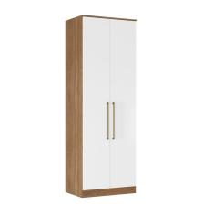 Módulo Guarda-roupa 2 Portas 3 Gavetas com Maleiro Irlanda Amendola/Branco