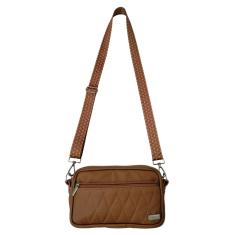 Bolsa Feminina Transversal Couro Caramelo - Coutre Bolsas
