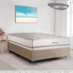 Cama Box De Casal Herval Haarlem Em Molas Ensacadas, 69X138x188 Cm