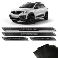 Kit Soleira Diamante Kwid Outsider Com Protetor De Porta - SPORTINOX