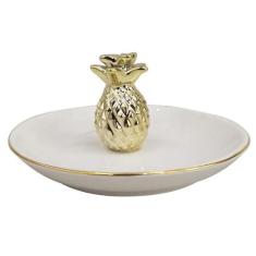Porta Joias Decoração De Abacaxi 13Cm - 1001901 - Zona Livre