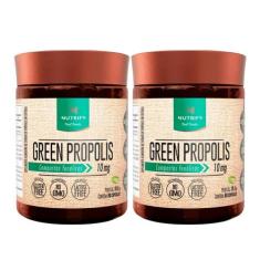2 Green Própolis 60caps Nutrify - Própolis Verde Fenóis 10mg, Sem sabo
