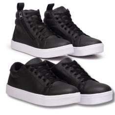 Kit Tênis Feminino Preto + Tênis Feminino Cano Longo Preto - Fierre, 3