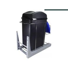 Lixeira Unitária Deslizante 20L Cr 8682 - Jomer