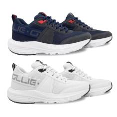 Kit 2 Tênis Ollie Juvenil Virtus Menino Conforto, 29, Marinho, Branco