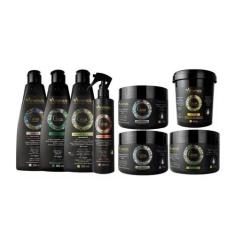 Kit Arvensis Cachos Naturais Crespos E Crespíssimos 8 Itens