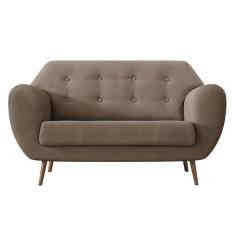 Sofá 2 Lugares Beegees Suede Bege