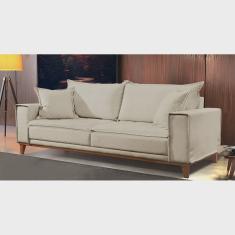 Sofá Fixo 3 Lugares Luxo 200 Cm Aquiles