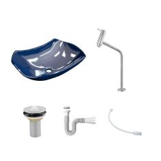 Kit Cuba L42 C/Torneira Link 1062 Metal + Válvula 1`` (2,6cm) + Sifão Pvc + Flexível