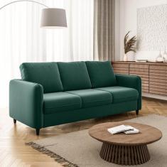 Sofá 3 Lugares em Veludo Orquídea CabeCasa MadeiraOriginals - CabeCasa