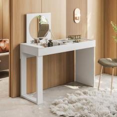 Escrivaninha Mesa Escritório Penteadeira com Espelho Play 111,7cm Bran