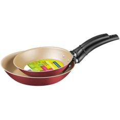 Jogo de frigideiras 2 peças - Tramontina, Vermelho