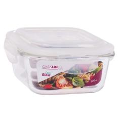 Pote Vidro Hermético Marmita Mantimento Tampa 4 Travas 520ml