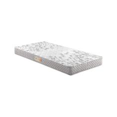 Colchão Solteiro Ecoflex Espuma D26 Bordado 88x188x14cm Cinza