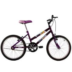 Bicicleta Infantil Aro 20 Feminina Milla Roxa