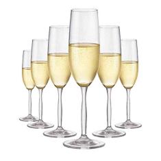 Jogo de Taças Para Champagne Ritz Cristal 195ml 6 Pcs - Ruvolo