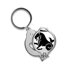 Cortador de unhas de dedo com símbolo do zodíaco Capricórnio Constellation Cortador de aço inoxidável