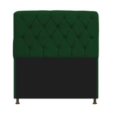 Cabeceira Estofada Lady 160 Cm Queen Size Com Capitonê Suede - Doce Sonho Móveis Verde