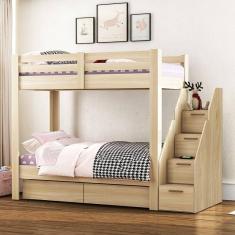 Beliche Infanto Juvenil 2 Gavetões Escada com 4 Gavetas Star Plus Casa Tema Marroml