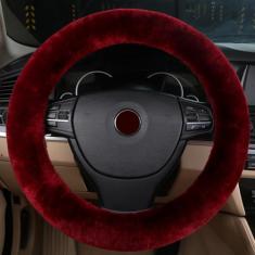 Capa de volante automotiva de lã genuína antiderrapante universal para 15 polegadas da MLOVESIEMLOVESIE MLT21630