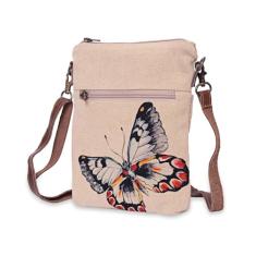 COTT N CURLS Exotic Butterfly – Carteiras de pulso para mulheres, bolsas transversais, bolsa transversal, bolsa para livros, bolsa para celular, Off-white